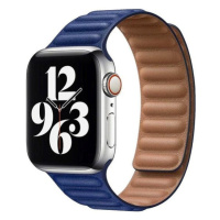 Remienok na Apple Watch 38/40/41 mm, Double Suction kožený, modrý