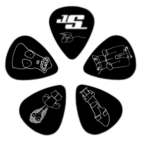 D'Addario Joe Satriani Guitar Picks White Heavy