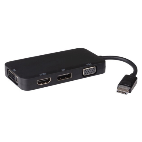 PremiumCord adaptér DisplayPort - DP + HDMI + DVI + VGA, 1080p, 4K * 2K