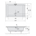 POLYSAN - DEEP hlboká sprchová vanička obdĺžnik 110x75x26cm, biela 72883