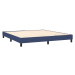 vidaXL Posteľný rám boxspring s matracom modrý 160x200 cm látka