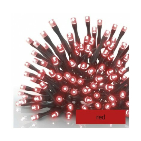 Standard LED spojovacia vianočná reťaz, 10 m, vonkajšia aj vnútorná, červená (EMOS)