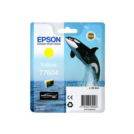 Epson T7604 T76044010 žltá (yellow) originálna cartridge