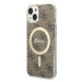 Kryt Guess iPhone 14 Plus 6.7" brown hardcase 4G MagSafe (GUHMP14MH4STW)
