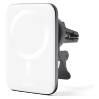 EPICO Ultrathin Wireless Car Charger s MagSafe strieborná/biela