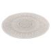Kusový koberec Twin-Wendeteppiche 105475 Linen kruh – na ven i na doma - 140x140 (průměr) kruh c