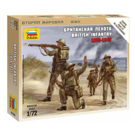 Wargames (WWII) figurky 6166 - British Infantry 1939-42 (1:72) Zvezda