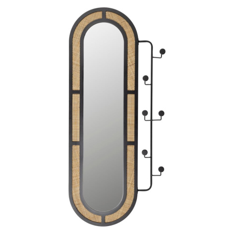Nástenné zrkadlo s vešiakom 55x120 cm Aida – White Label
