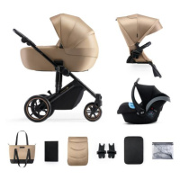 KINDERKRAFT SELECT Kočík kombinovaný 3v1 Prime 2 Sandrose Beige, Premium