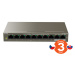 Tenda TEF1110P-8-102W - PoE AT Switch 102W, 10xRJ45 Switch s 8x 10/100 Mbps PoE, 2x Gigabit Upli