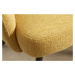 LuxD 26751 Dizajnová otočná stolička Maddison horčicová žltá