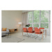 Oranžové jedálenské stoličky v súprave 2 ks Ridge Rib – Zuiver
