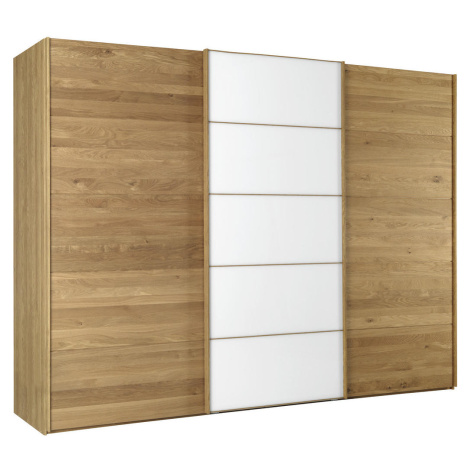 Linea Natura SKRIŇA S POS. DVER. – HOR.VED, dub, biela, farby duba, 250/217/67 cm