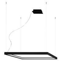 Čierne LED závesné svietidlo 80x80 cm Aura - Nice Lamps