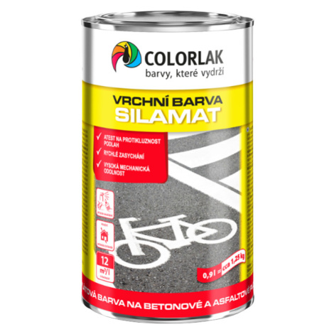 COLORLAK SILAMAT S2819 - Akrylátová farba na betónové a asfaltové plochy C1000 - biela 0,9 L