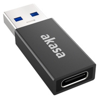 Akasa adaptér USB3.1 Gen2 Type-C - USB-A (F/M), 2ks v balení