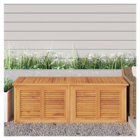 vidaXL Záhradný úložný box s vreckom 150x50x53 cm masívny teak