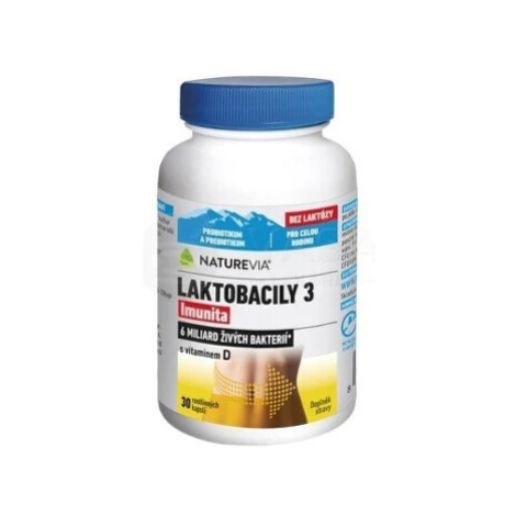 NATUREVIA Laktobacily 3 imunita s vitamínom D 30 kapsúl