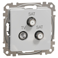 TV-SAT-SAT zásuvka koncová 4dB, Aluminium, Sedna Design (Schneider)