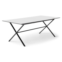 Biely rozkladací jedálenský stôl s bielou doskou 100x210 cm Meza – Hammel Furniture