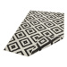 Kusový koberec Twin-Wendeteppiche 103129 schwarz creme – na ven i na doma - 200x290 cm NORTHRUGS