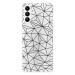 Odolné silikónové puzdro iSaprio - Abstract Triangles 03 - black - Samsung Galaxy A04s