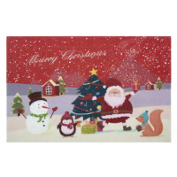 Protiskluzová rohožka Merry Christmas 104694 Red - 45x70 cm Mujkoberec Original