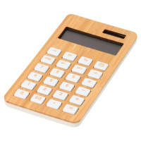 Drevená bambusová kalkulačka