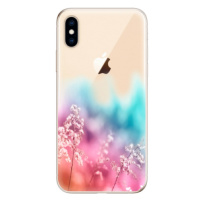 Odolné silikónové puzdro iSaprio - Rainbow Grass - iPhone XS