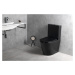 SAPHO - PACO WC sedátko, SLIM, Soft Close, čierna mat PCS1012B
