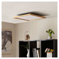 Stropné svietidlo Lucande LED Joren, 52 cm, drevo, CCT, diaľkové ovládanie