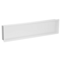 MEXEN - X-Wall-K modul pre vstavanie do steny liaty mramor 122,7 x 30,7 cm, biela 1900123010