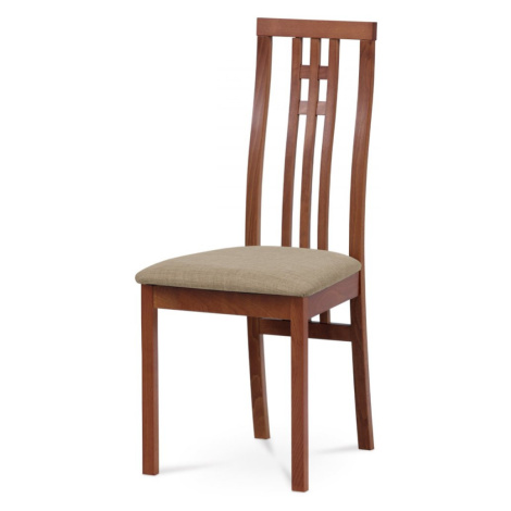 AUTRONIC BC-2482 TR3 jedálenská stolička, čerešňa/látka béžová