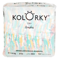 KOLORKY DAY - štetec - M (5-8 kg) jednorázové ekoplienky 21 ks