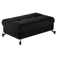 ELTAP POUF LORELLE, MAT VELVET 99, BLACK, 27728