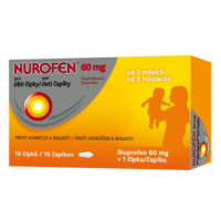 Nurofen pre deti čapíky 60 mg 10 čapíkov