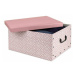Compactor Skladacia úložná krabica - kartón box Compactor Nordic 50 x 40 x 25 cm, ružová (Antiqu
