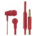 Hama 184010 slúchadlá s mikrofónom Joy, štuple, regulácia hlasitosti, červené