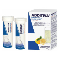 ADDITIVA Magnesium 375 mg + B-Komplex + vitamín C 20 šumivých tabliet
