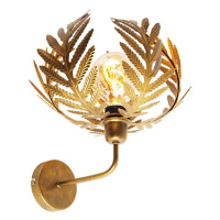 Vintage nástenné svietidlo zlaté - Botanica