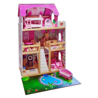 Drevený domček pre bábiky 60 × 30 × 90 cm