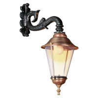 Hoorn - Vonkajšie nástenné svietidlo, spodná zásuvka, čierna