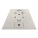 Krémovobiely detský koberec Ragami Games, 80 x 150 cm