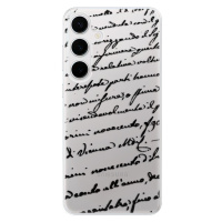 Odolné silikónové puzdro iSaprio - Handwriting 01 - black - Samsung Galaxy S24+