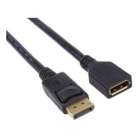 PremiumCord DisplayPort predlžovací kábel M/F 1m