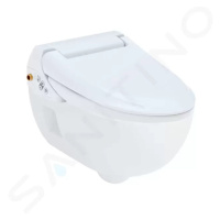 GEBERIT - AquaClean Elektronický bidet s keramikou, Rimfree, SoftClosing, alpská biela 146.135.1