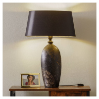 Stolná lampa Mary, keramika a chintz, výška 66 cm