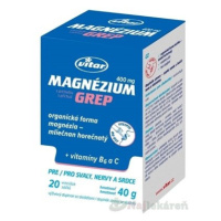 VITAR Magnézium 400 mg + vitamíny B6 a C príchuť grep 20 vresúčok