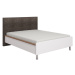 Manželská posteľ 160x200 lilo - biela/dub flagstaff/šedá