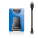 ADATA Externý HDD 1TB USB 3.1 DashDrive Durable HD650, modrý (gumový, nárazu odolný)
